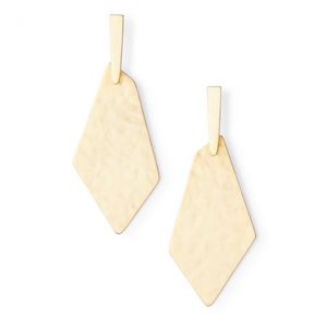 KENDRA SCOTT Gia Drop Earrings In Gold NWT